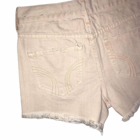 Hollister Peach Aztec High Rise Shorts 1 25 - Picture 7 of 8